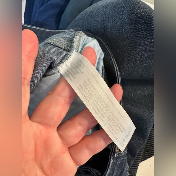 EILEEN FISHER Organic Cotton Denim Jeans Mid Rise Straight Bootcut Leg Dark Wash - Picture 6 of 8